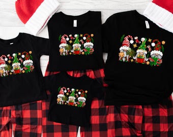 Christmas Pajama Top, Christmas Gnomes Sweatshirt, Christmas Gnomes Shirt, Christmas Family Matching Shirt, Merry Christmas Shirt, Santa Tee