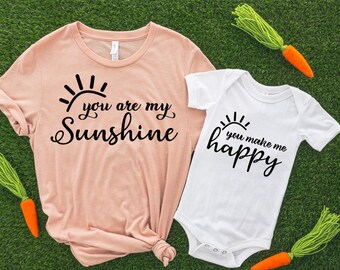 You Make me Happy, Mother's Day, Our First Mother's Day, Mommy And Me Matching Shirts,Gift For Her, Mother's Day Gift, Mommy And Me Outfit