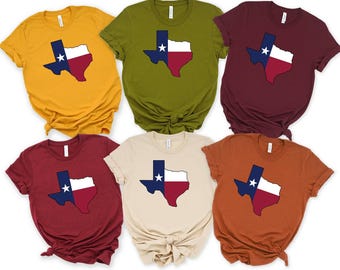 TEXAS VLAGSHIRT, Texas Travel-tanktop, Texas-shirt, cadeau voor haar, Texanen, Texas Travel-shirt,