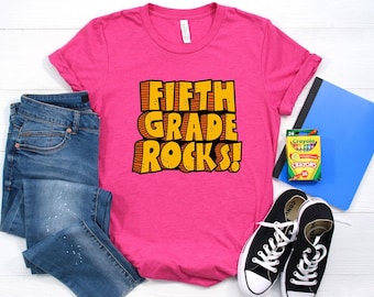 Fünfte Klasse Rocks Shirt, Fünfte Klasse Shirt, Hallo Fünfte Klasse Shirt, Fünfte Klasse Lehrer Shirt, Zurück zu Schulshirt,