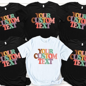 Personalized T-Shirt, Add Your Own Text, Custom T-shirt, Customized T-Shirts, Custom Shirt, Custom Text on Shirt, Custom Men, T-Shirt