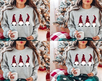 Christmas Pajama Top, Christmas Gnomes Sweatshirt, Christmas Gnomes Shirt, Christmas Family Matching Shirt, Merry Christmas Shirt, Santa Tee