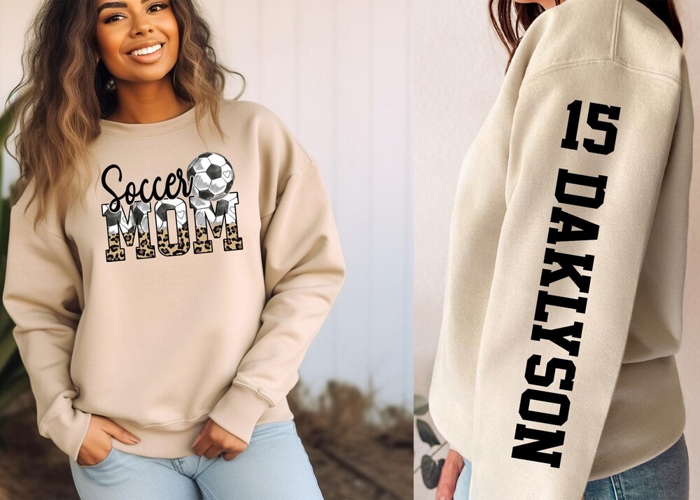 Soccer Mom Shirt, Your Team Soccer Shirt, Custom Soccer Shirt,Customized Soccer Sweatshirt, Your Name Soccer Shirt, School Soccer Shirt 4Fansport
