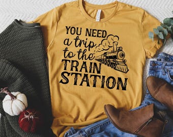 Camiseta "Necesitas un viaje a la estación de tren", camiseta de Yellowstone, camiseta de Beth Dutton, Dutton Ranch, camiseta RIP