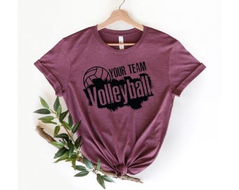 Camiseta de voleibol personalizada, camiseta del día del partido, camiseta de la temporada de voleibol, camiseta de voleibol con tu nombre, camiseta gráfica de voleibol