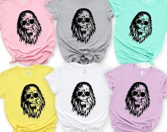 Chewie Shirt, Galaxy's Edge Chewbacca Ears shirt, Sunglasses Shirts, Vacation Shirt, Matching Shirts, Couple Shirt, Star Wars Shirt,
