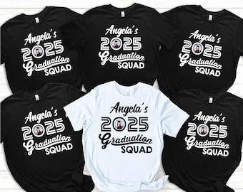 Custom Photo Graduation Squad Shirt, Custom Photo Senior Shirt, Graduation Shirt, Custom Senior Shirt, Custom Graduation Family Shirt