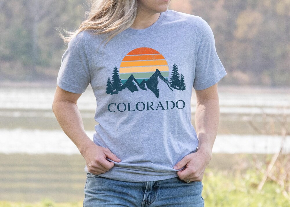 Outdoor Shirt, State Shirt, Camping Sweatshirt, Tent Camping, Camping, Travel Shirt, Camping Shirt,Colorado Mountain Shirt, Adventure Shirt Alwasky