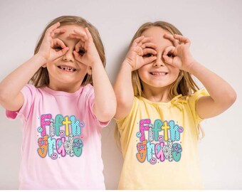 Hello Fifth Grade Shirt, Back to School Shirt, Hello Fifth Grade Tshirt, Teacher Gift, Teacher Shirt, Gift for Teachers, 5th Grade Teacher