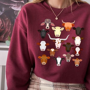 Cow Bull Head Theme Shirt, Bull Cottagecore Shirt, Cow Shirt,  Farm Animal Shirt, Cottage Core, Aesthetic Shirt, Teacher Shirt, Bull Shirt.