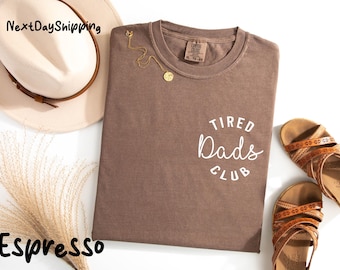 Camiseta Comfort Colors® del Club de Papás Cansados, Camiseta de Agradecimiento a Papá, Camiseta del Día del Padre, Camiseta Divertida para Papá, Camiseta para Papás Cansados, Camiseta de Vida de Papá,