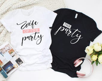 T-shirts assortis pour épouse, chemises pour femme et mari, chemises pour mariés, chemises pour couple, chemises de lune de miel,