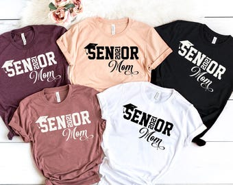 Camiseta personalizable para mamá mayor, regalo para ella, camiseta de último año, camiseta de graduación, regalo para mamá