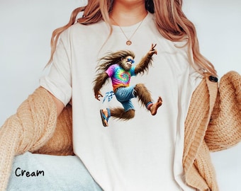 Funny Sasquatch Shirt, Funny Bigfoot Shirt, Hiking Shirt, Cool Yeti Shirt, Bigfoot Shirt, Camping Tee,Loch Ness Monster Shirt,Funny Shirt,