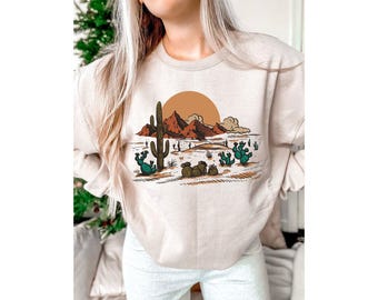 Wüste Shirt, Road Trip Shirt, Kaktus Shirt, Abenteuer Shirt, Arizona Shirt, Kaktus Szene Western Shirt, Frauen Shirt, Kaktus Pflanzen,
