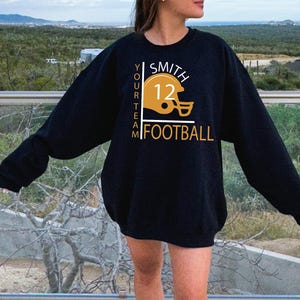 Customized Football Shirt, Your Name Football, Football Shirt, Game Day Shirt, Football Season Tee, Football Graphic Tee, Football Mom Shirt