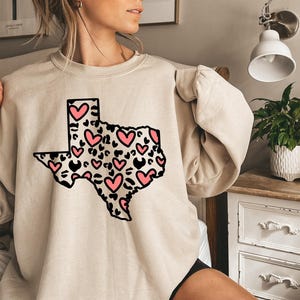 Camiseta con el mapa de Texas y corazón para mujer, sudadera de Texas, camiseta de San Valentín de Texas, camiseta de Texas, camiseta con silueta del mapa de Texas, regalo de los tejanos