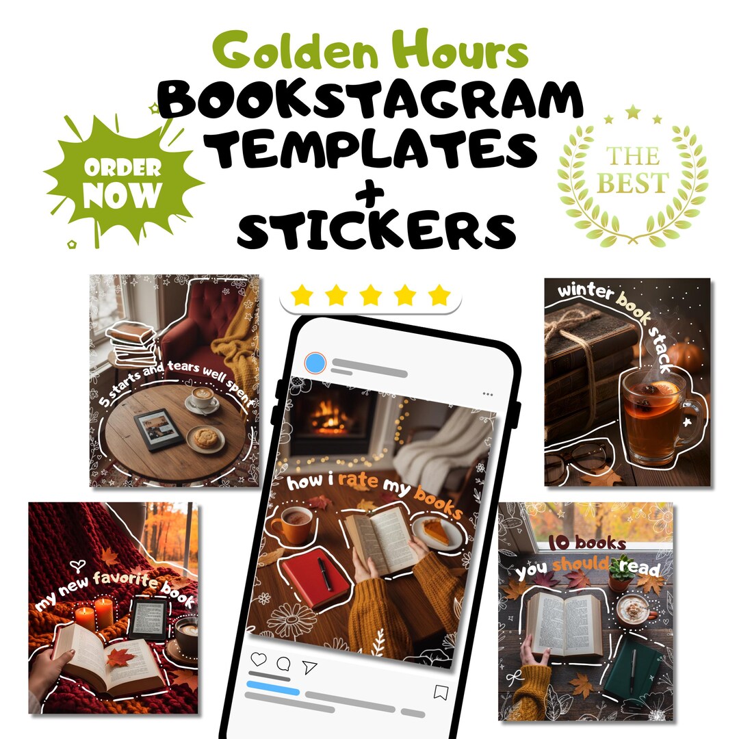 Bookstagram Template Instagram Bookish Bookstagram Canva Book Lover ...