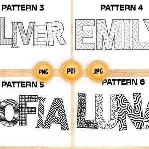 Custom Names Coloring Pages, Bulk Name Coloring Pages, Personalized Coloring Sheets, Name Coloring Sheets, Custom Birthday Coloring Pages