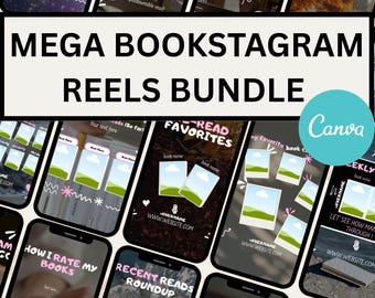Aesthetic Book Reels Canva Template for BookTok and Bookstagram Reading Content Instagram Video Creators
