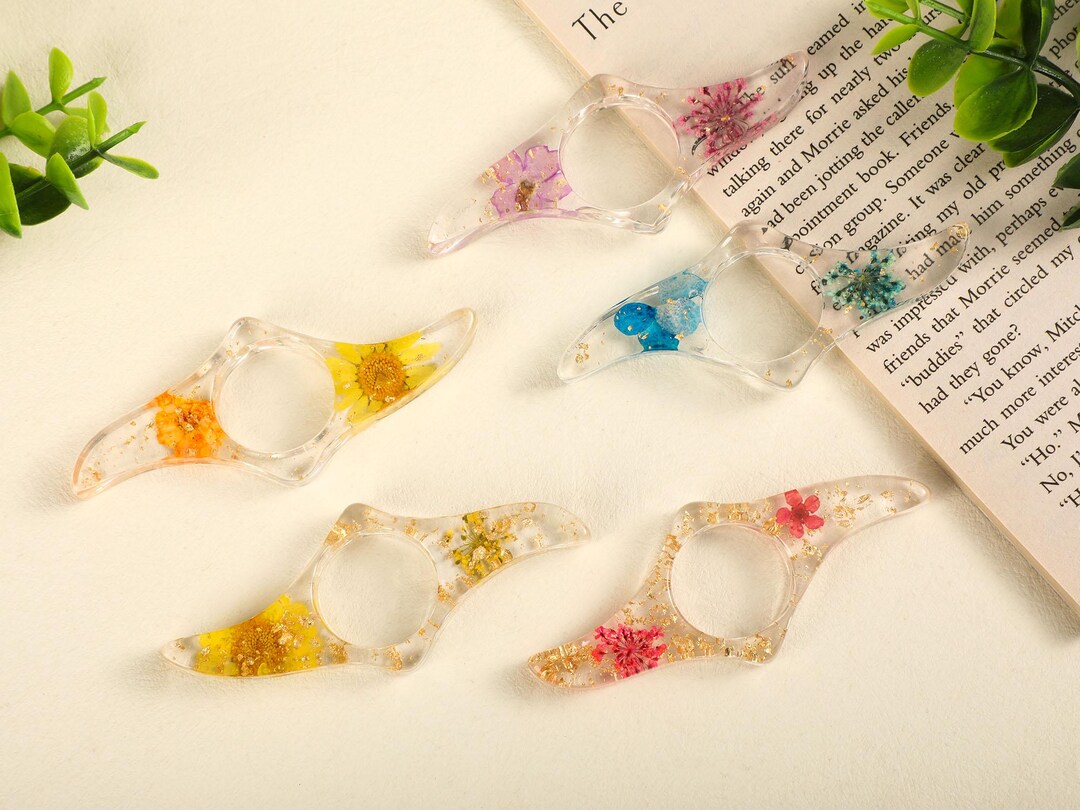 Book Page Spreader - Resin Thumb Ring Page Holder