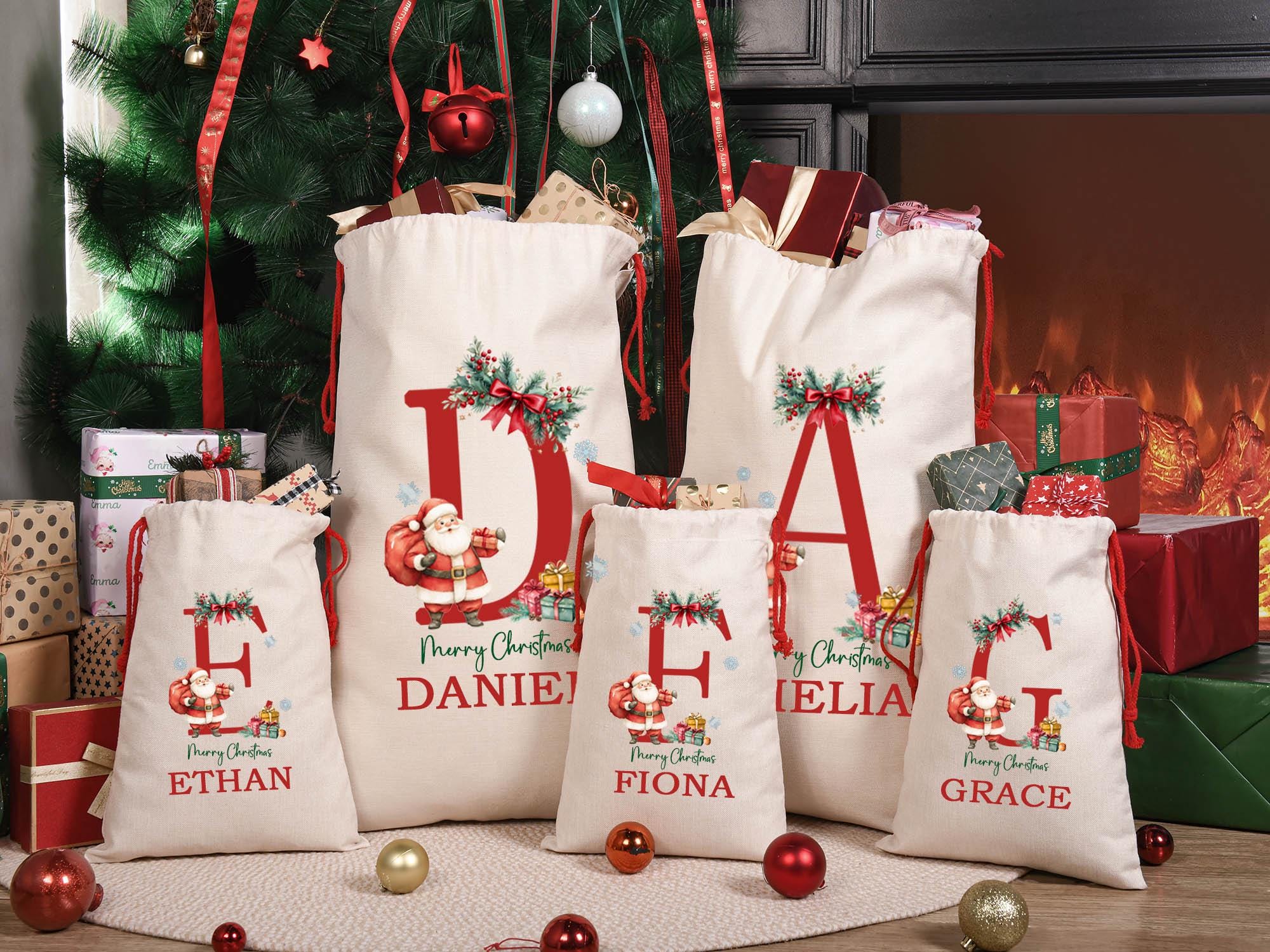 Christmas Santa Sack,Christmas Gift Bag For Kids And Adults,Personalized Christmas Sack,Sack For Christmas Present,Premium Custom Santa Sack