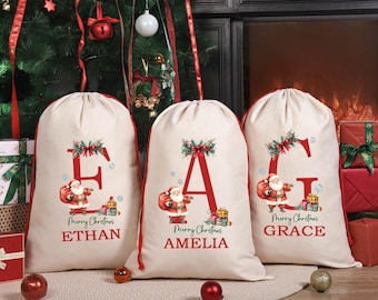 Christmas Santa Sack,Christmas Gift Bag For Kids And Adults,Personalized Christmas Sack,Sack For Christmas Present,Premium Custom Santa Sack