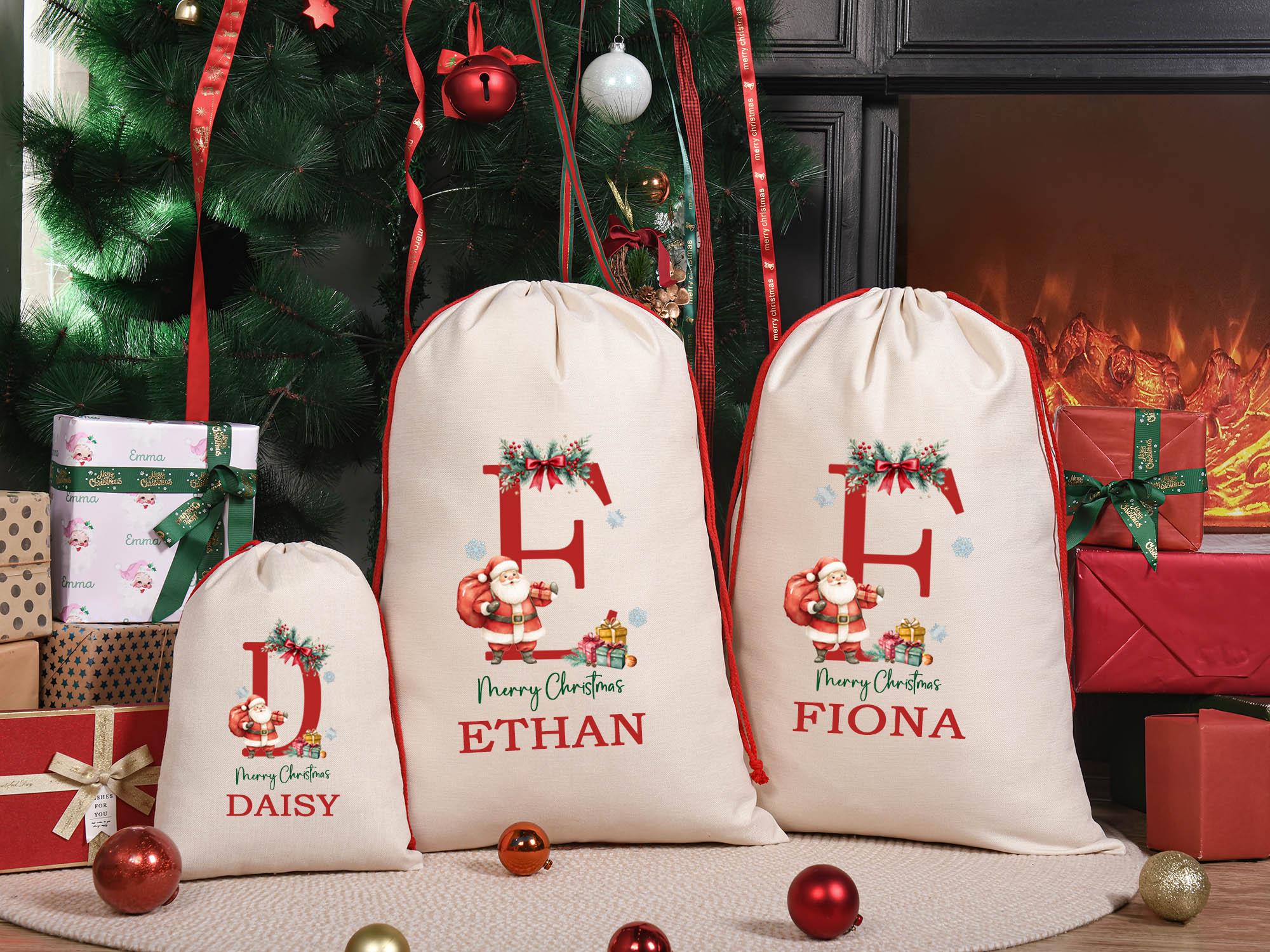 Christmas Santa Sack,Christmas Gift Bag For Kids And Adults,Personalized Christmas Sack,Sack For Christmas Present,Premium Custom Santa Sack