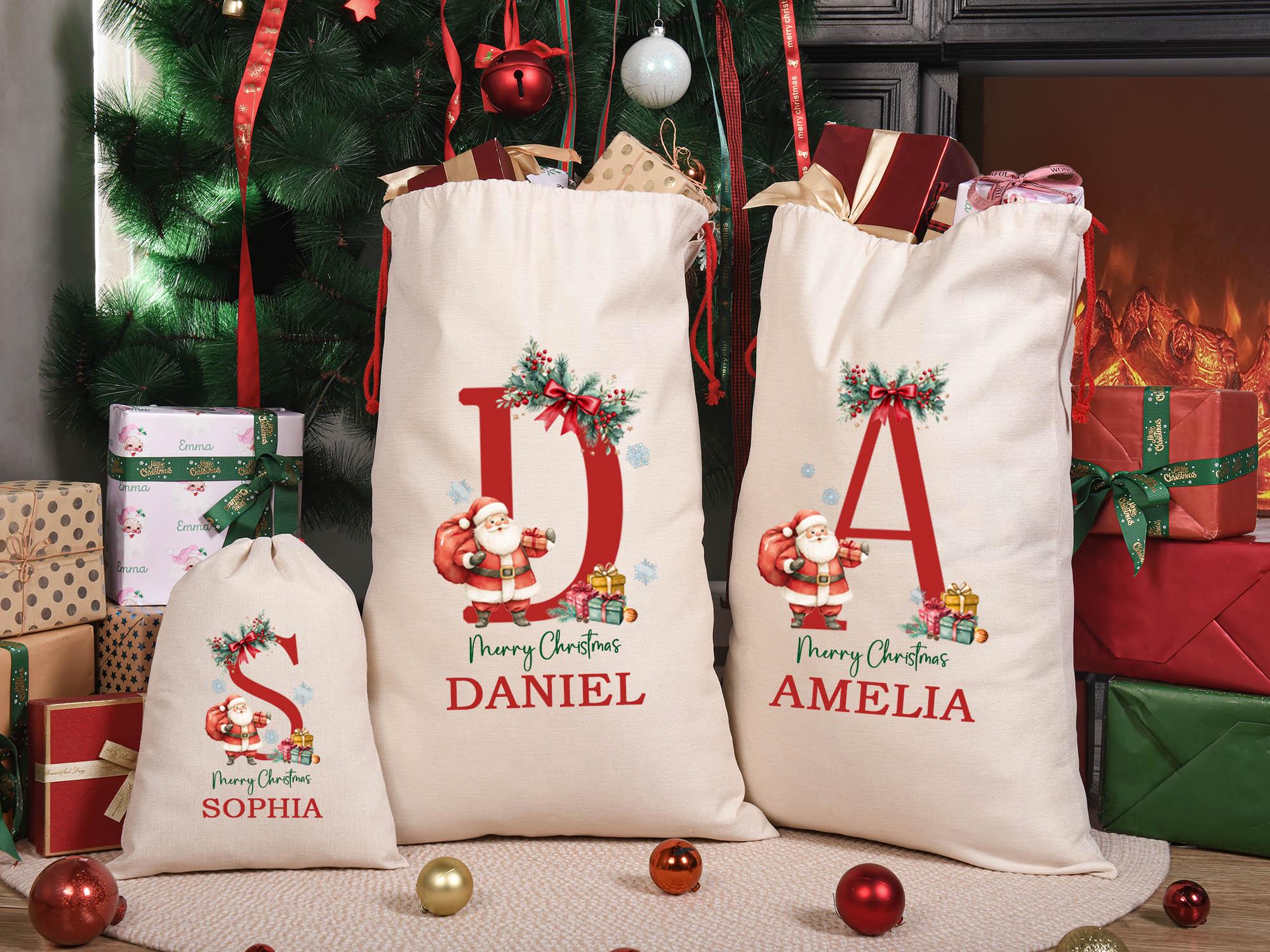 Christmas Santa Sack,Christmas Gift Bag For Kids And Adults,Personalized Christmas Sack,Sack For Christmas Present,Premium Custom Santa Sack