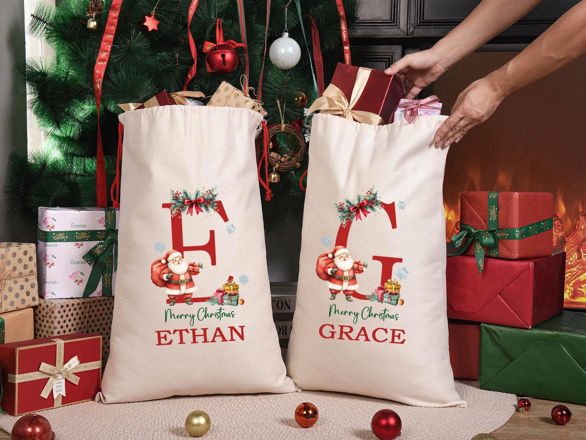 Christmas Santa Sack,Christmas Gift Bag For Kids And Adults,Personalized Christmas Sack,Sack For Christmas Present,Premium Custom Santa Sack