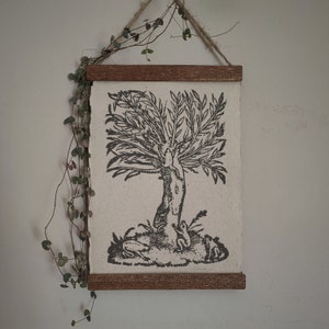 Der Froschbaum | Mystisches Wohndekor, Kuriositäten, Kunst, Alte Buchillustration, Folklore Kunstdruck, Dark Academia, Kuriosität, Kabinett Dekor