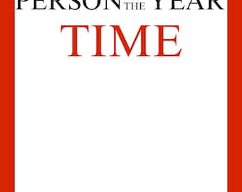 Custom TIME Magazine 2025 Person of the Year Cover – Personalized Photo Mockup; Funny Gift or Digital Download