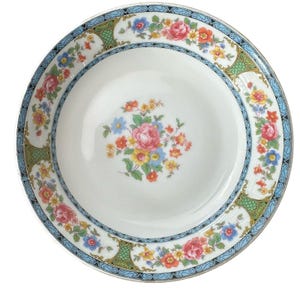 Lot of 6 Royal Bayreuth Mentone Coup Soup Bowls Bavaria Porcelain Antique