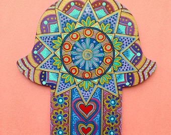 Mandala Hamsa hand