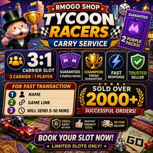 TYCOON RACERS - MoGo! Champion 3:1 (Full Refund if 2nd)