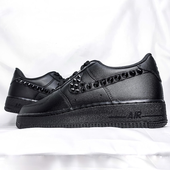black studded air force 1
