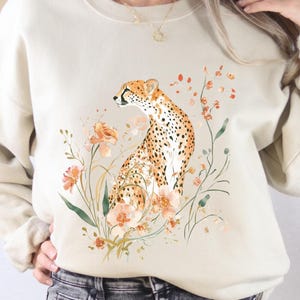 【GRAVER】23FW★ Flower Real Leopard Center Sweatshirt MUSINSA | GRAVER [UNISEX]Flower Real Leopard Sweatshirt_Navy