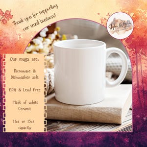 Taza de panda rojo con diseño de oso y gato, estilo cottagecore, taza de té con animales, regalo para amantes de la naturaleza, decoración floral de panda rojo, taza de cerámica con diseño de vida silvestre imagen 4