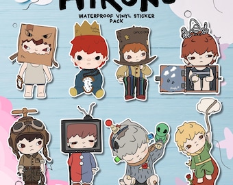 Hirono Sticker Pack and Magnetic Bookmark