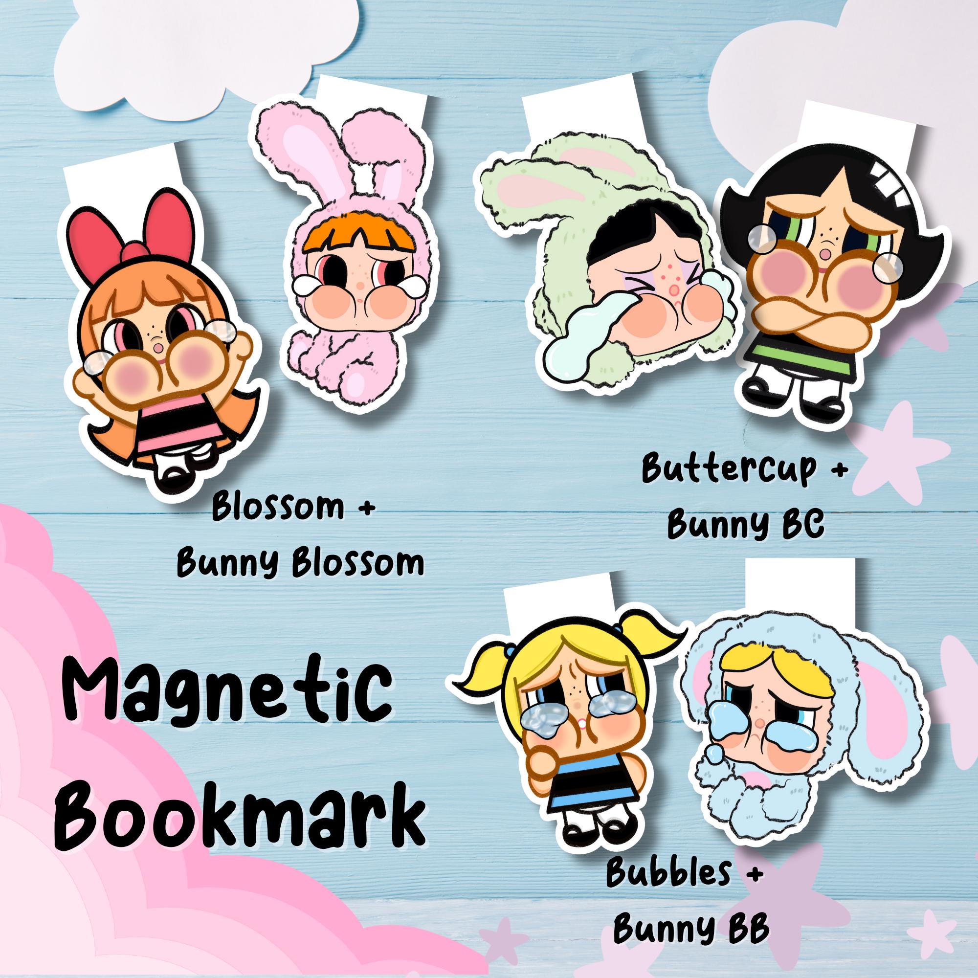 Powerpuff Girls X Crybaby Sticker Pack and Magnetic Bookmark - Etsy