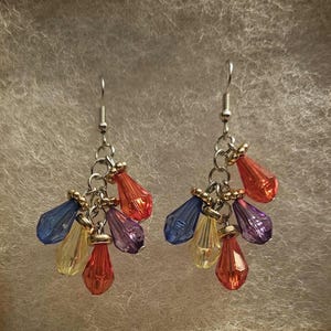 Holiday light earrings