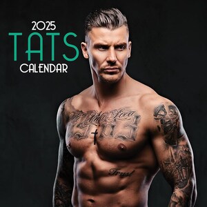 2025 Wall Calendar Tattoo Men - Etsy