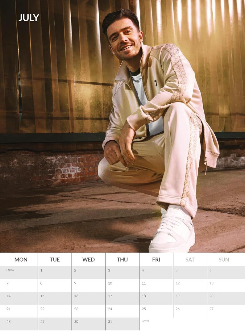 Jack Grealish 2025 Calendar Etsy