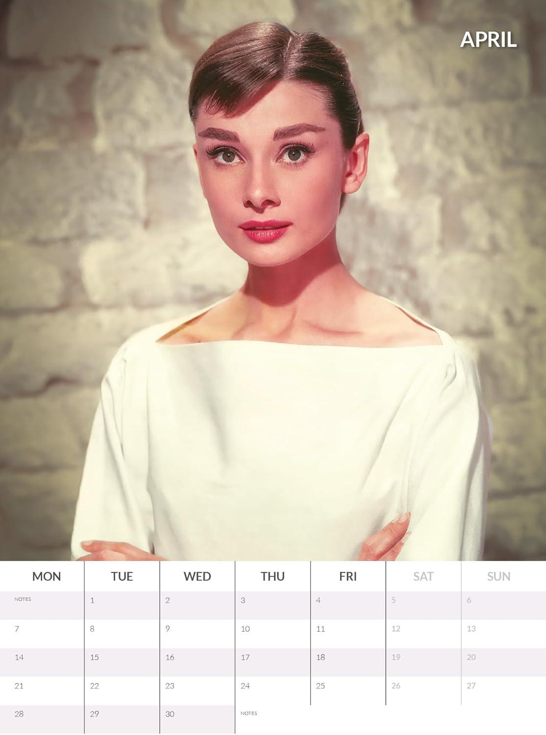 Audrey Hepburn 2025 Calendar Etsy Canada