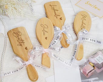 Bridesmaid Name wood Comb,Custom Wedding Party Gift,Bridesmaid Hair Comb,Carving Commemorative Combs,Bridesmaid Proposal Gifts,Anniversary