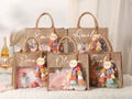 Personalized Burlap Bag,Bridesmaid Beach Bag,Monogram Beach Tote Bag, Bridesmaid Gift Bag,Bachelorette Party Bag,Jute Bag,Wedding,Bag