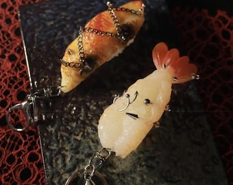 Miniatur-Sushi-Schlüsselanhänger: Gothic Essen
