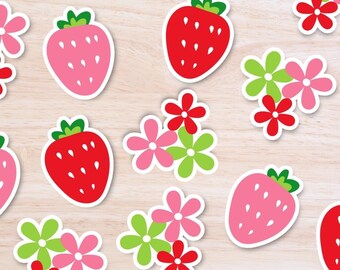 Strawberry Party Confetti, Berry Sweet Birthday Decorations, Strawberry Baby Shower Decor, Table Scatter, 100 Pieces