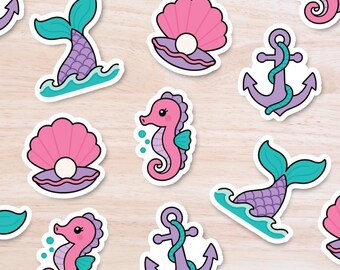 Mermaid Table Confetti, Under the Sea Birthday Decorations, Ocean Baby Shower Decor, Nautical Party Supplies, 100 Pieces