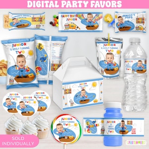 Digital Personalized Fishing Birthday Party Favors | Reeling in the Fun | Printable Sports Party Decorations | SOLD INDIVIDUALLY